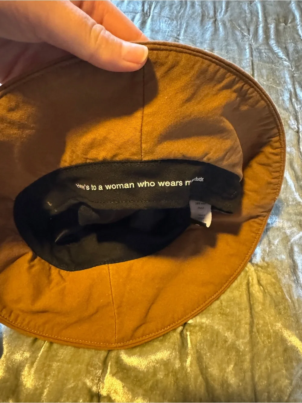 GIGI PIP Brown Bucket Hat with Black Lining
